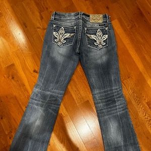 Miss Me Winged Rhinestone Jeans Size 28
